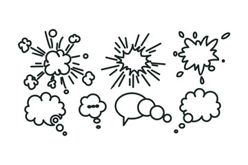 collection of speech bubbles