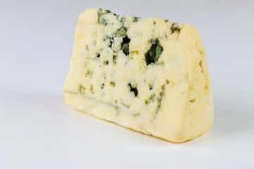 Piece of blue stilton England cheese.