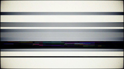 Vintage VHS glitch defects noise and artifacts effect.