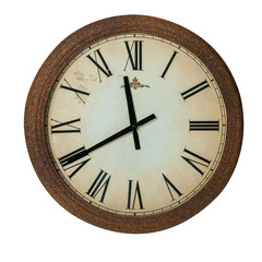 Vintage Clock in Roman numerals