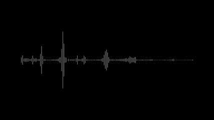 Audio wave spectrum. Music sound waves.