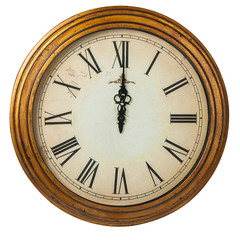 Vintage Clock in Roman numerals