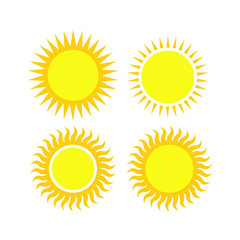 set of sun icons