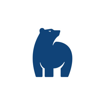 Bear logo icon vector.