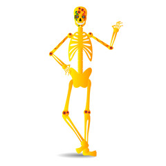 Isolated decorated skeleton