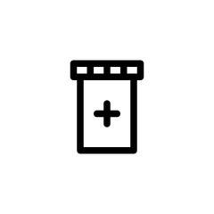 Drugs Medical Outline Icon Logo Vector Illustration

