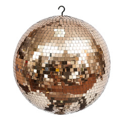 Golden disco ball