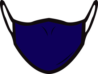 Face Mask vector on white background