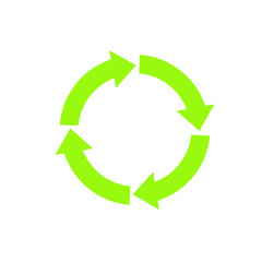 Obraz premium green arrow circle icon