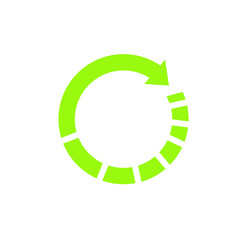 green arrow circle icon