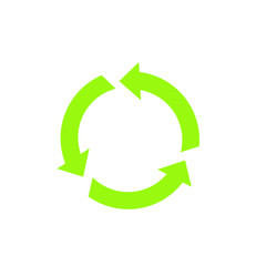 Fototapeta premium green arrow circle icon