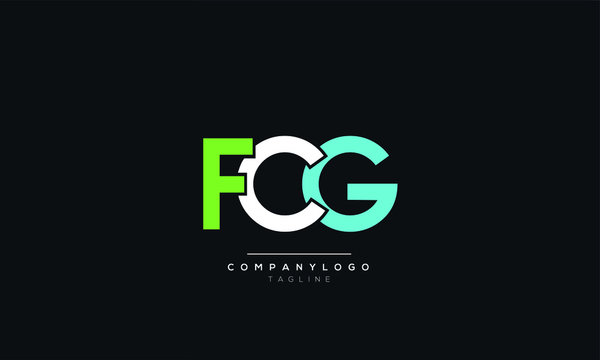 FCG Letter Logo Design Icon Vector Symbol