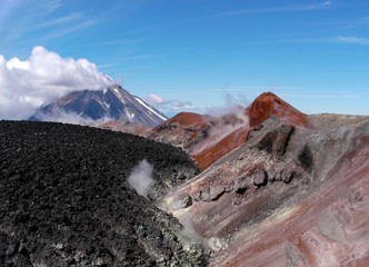 Avachinsky volcano crater