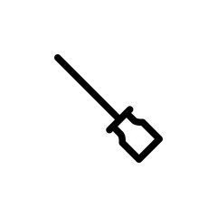 Screwdriver Industrial Outline Icon Logo Vector Illustration
