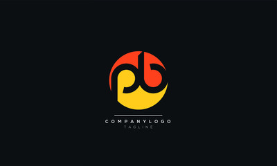 pb Letter Logo Design Icon Vector Symbol