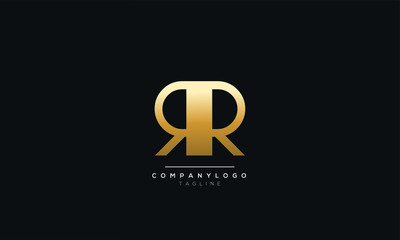 RR Letter Logo Design Icon Vector Symbol