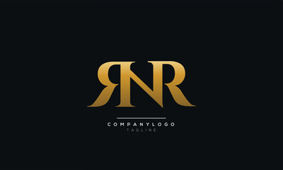RNR Letter Logo Design Icon Vector Symbol