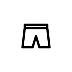 Pants Fashion Outline Icon Logo Vector Illustration
