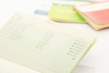 Obraz premium 通帳