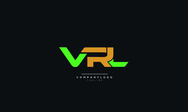 VRL Letter Logo Design Icon Vector Symbol