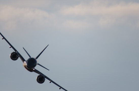airplane in the sky