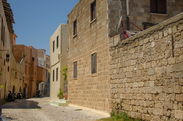Fototapeta na wymiar the old town Rhodes Greece