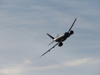 airplane in the sky