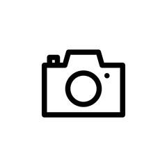 Camera Technology Outline Icon Logo Vector Illustration
