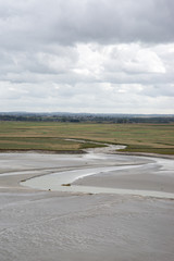 Panorama baie du Mont Saint Michel La Manche Normandie France