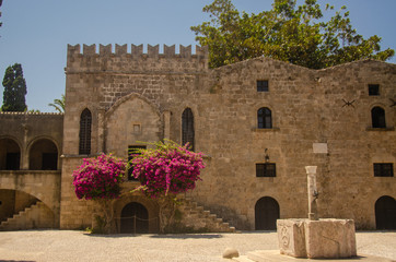 the old town of Rhodos, Greece