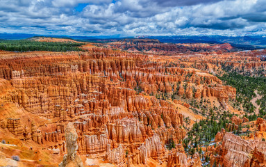 View of the famous Bryce Canyon National Park from Inspiration Point.