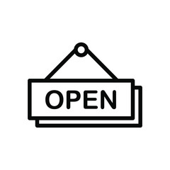 Open tag icon template