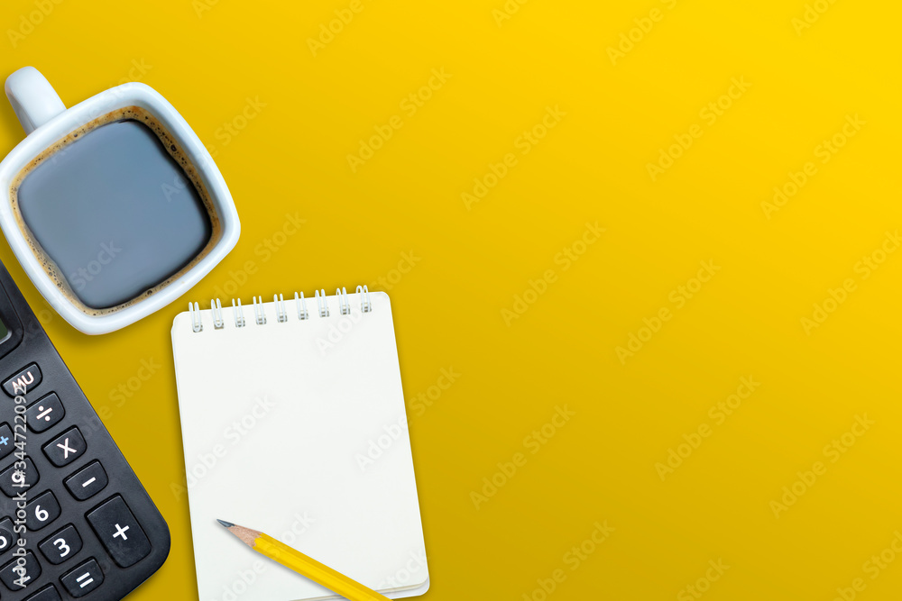 Poster blank notebook to insert text