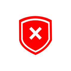 Obraz premium cross switzerland in shield flag icon