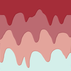 Layers of melting red colors look like layers of dripping chocolate in this background image.