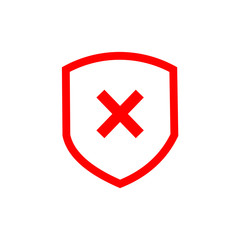 cross switzerland in shield  flag icon