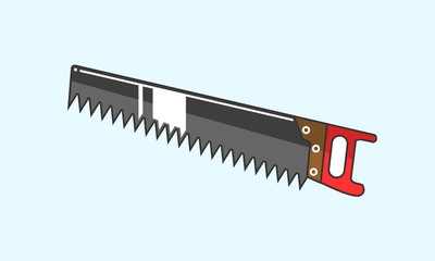 Handsaw simple illustration vector design
