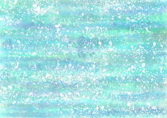 水色の水彩風テクスチャの背景