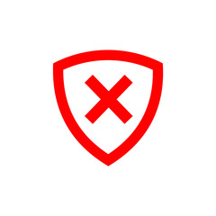 Obraz premium cross switzerland in shield flag icon