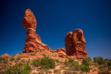 Beautiful view of Arches National Park, United States