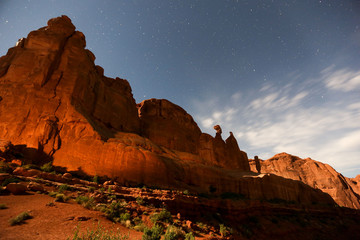 sunset in the mountains