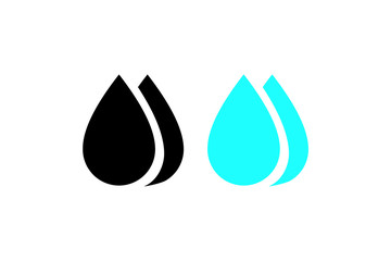 water drop icon symbol Flat vector illustration for graphic and web design.