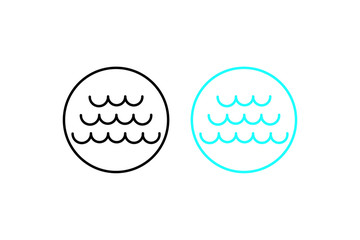 water drop icon symbol Flat vector illustration for graphic and web design.