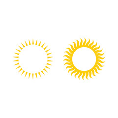 sun icon symbol Flat vector illustration for graphic and web design.