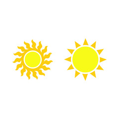 sun icon symbol Flat vector illustration for graphic and web design.