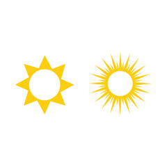 sun icon symbol Flat vector illustration for graphic and web design.