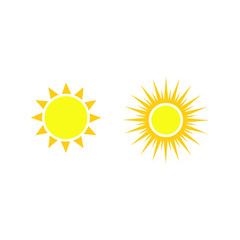 sun icon symbol Flat vector illustration for graphic and web design.