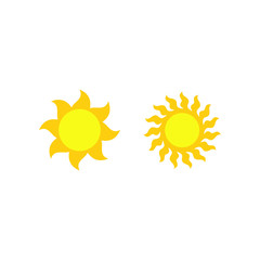sun icon symbol Flat vector illustration for graphic and web design.