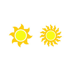 sun icon symbol Flat vector illustration for graphic and web design.