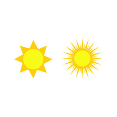 sun icon symbol Flat vector illustration for graphic and web design.